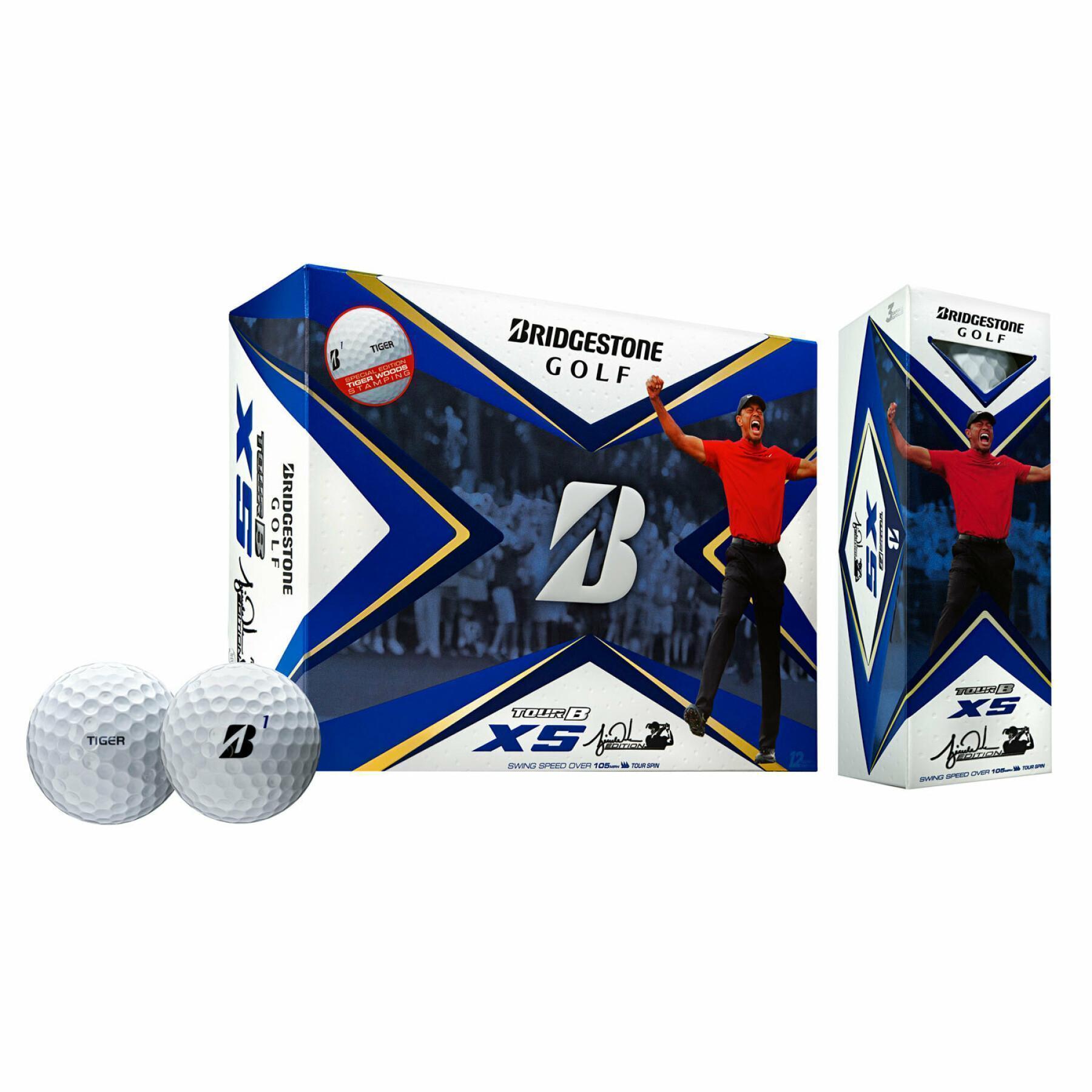 Bolas de golf Bridgestone Tour B XS Tiger Edition