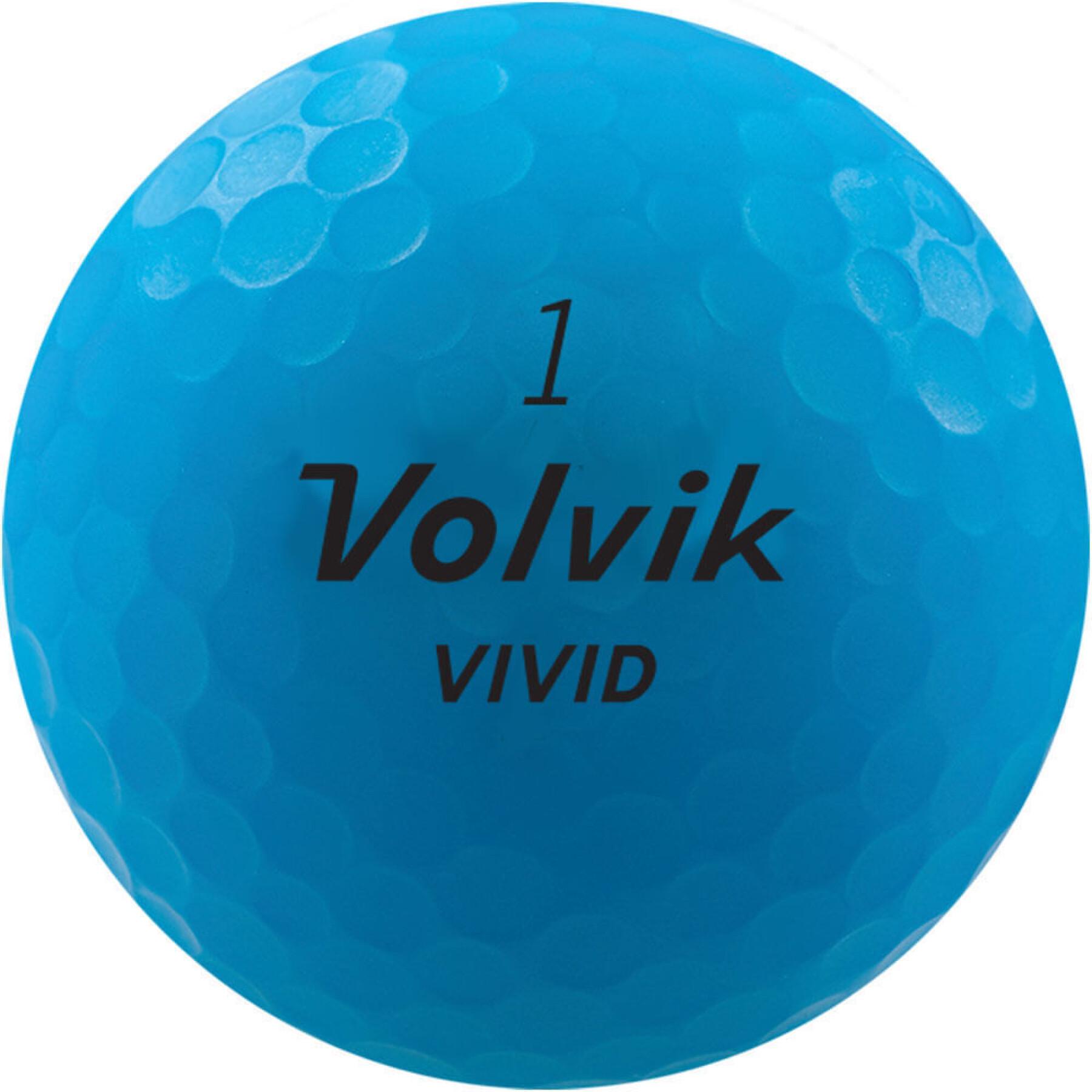 Paquete de 12 pelotas de golf Volvik Vivid