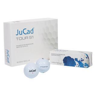 Caja de 12 pelotas de golf JuCad Tour s1