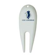 Tenedor de golf de plástico con logotipo Lorente