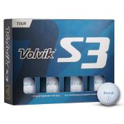 Paquete de 12 pelotas de golf Volvik DZ S3